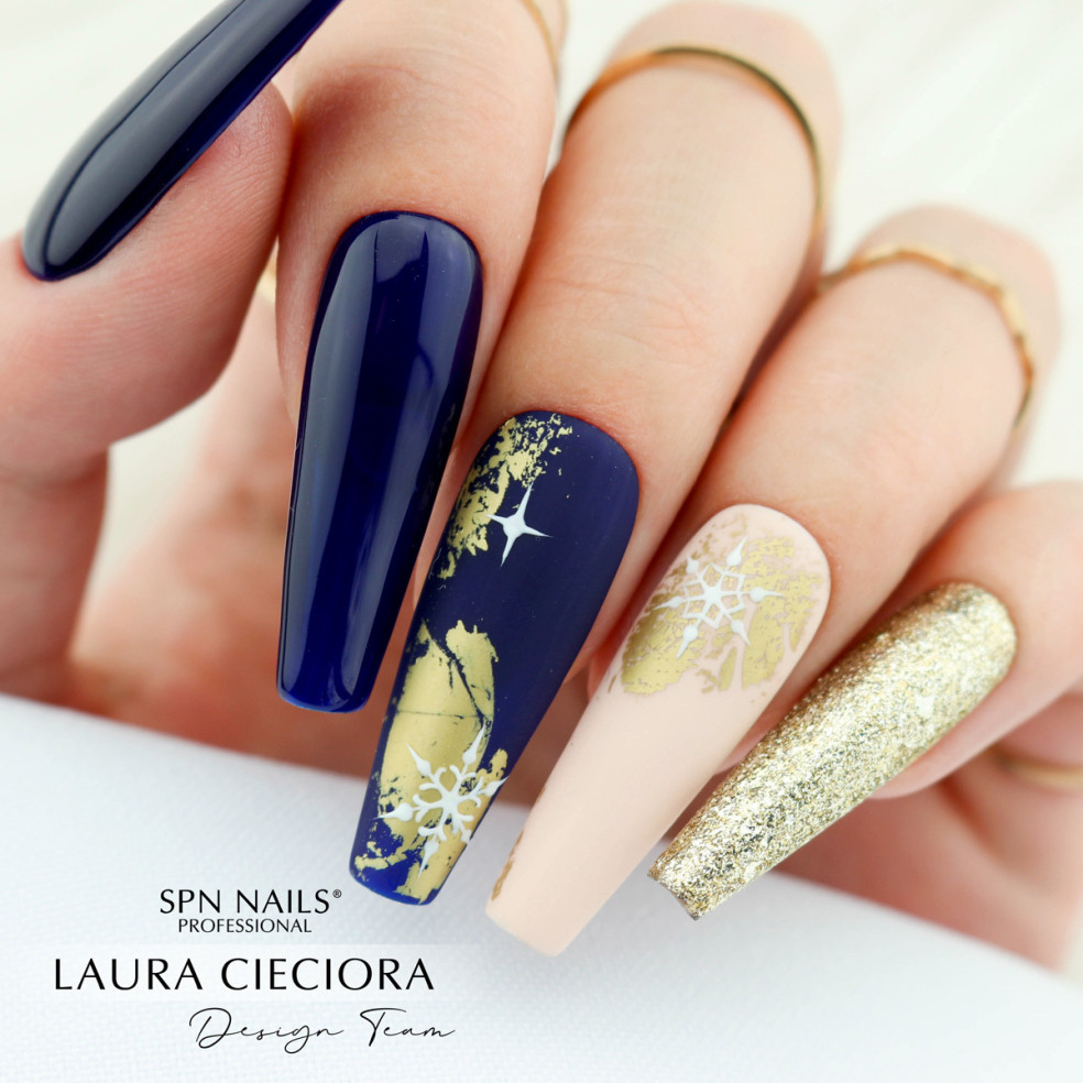 Granatowy Lakier Hybrydowy Luna Spn Nails