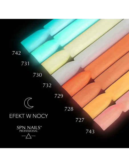 Lakier hybrydowy 742 Lilly in the Dark UV LaQ 8ml