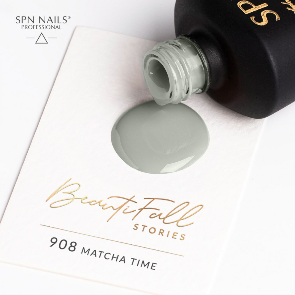 Lakier hybrydowy 908 Matcha Time UV... Lakier hybrydowy 908 Matcha Time UV...