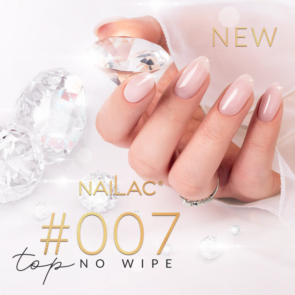 #007 Top hybrydowy - No Wipe NaiLac 7ml #007 Top hybrydowy - No Wipe NaiLac 7ml