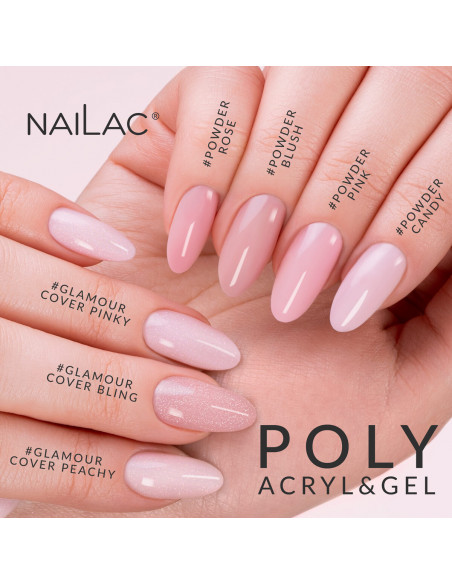 Poly Acryl&Gel #Glamour Cover Peachy NaiLac 30g