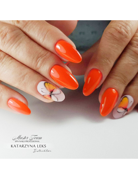 Pomarańczowy neonowy lakier hybrydowy