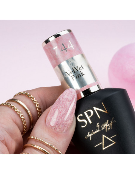 Lakier hybrydowy 744 VelVet Pink UV LaQ 8ml