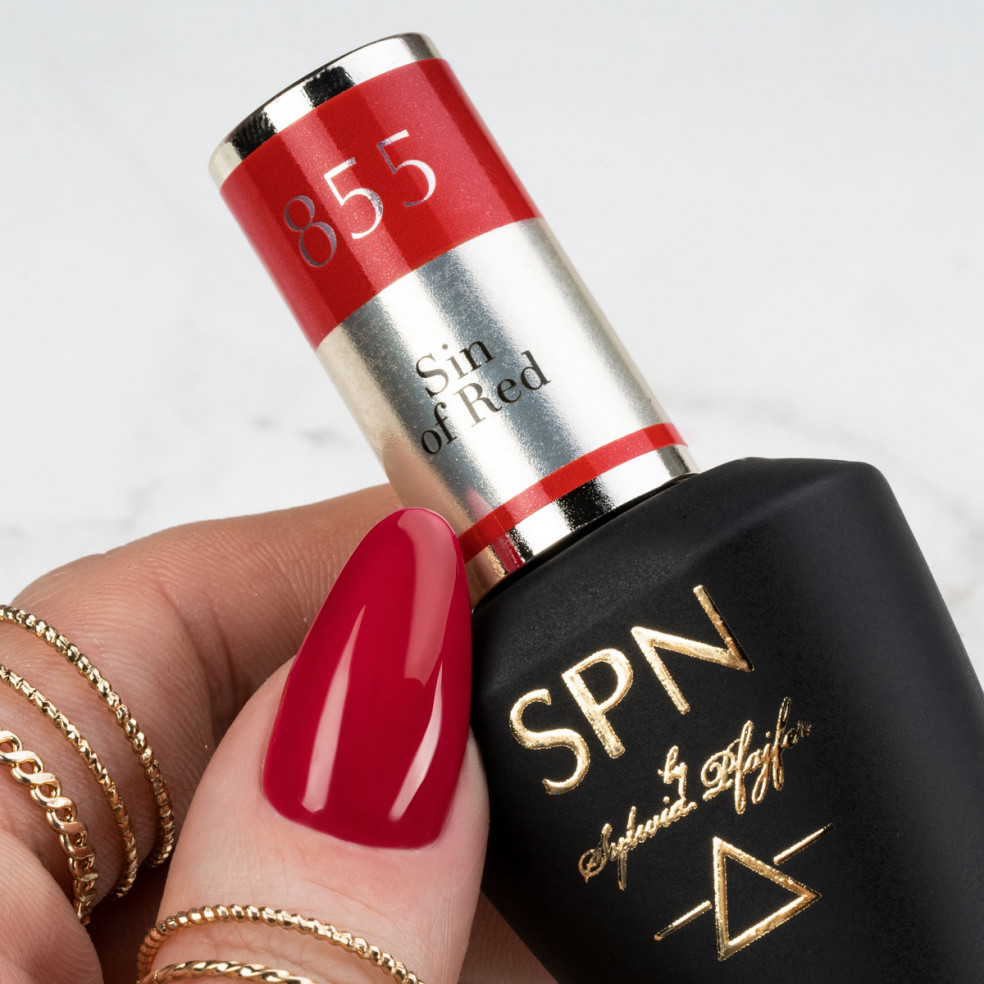 Lakier hybrydowy 855 Sin of Red UV...