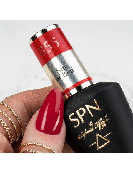 Lakier hybrydowy 855 Sin of Red UV LaQ 8ml