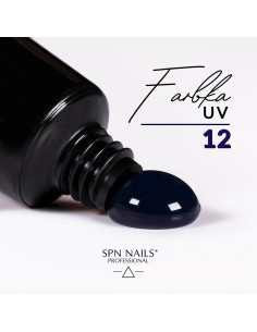 Tubka z farbką uv do zdobienia paznokci w kolorze granatowym 2