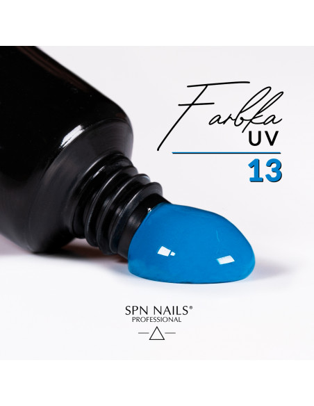 Kropla farbki do zdobienia paznokci w kolorze niebieskim Kropla farbki do zdobienia paznokci w kolorze niebieskim