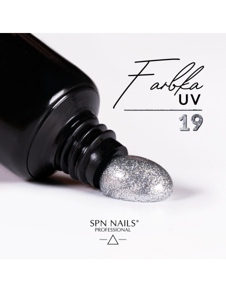 Kropla farbki do zdobienia paznokci w kolorze srebrnym Kropla farbki do zdobienia paznokci w kolorze srebrnym