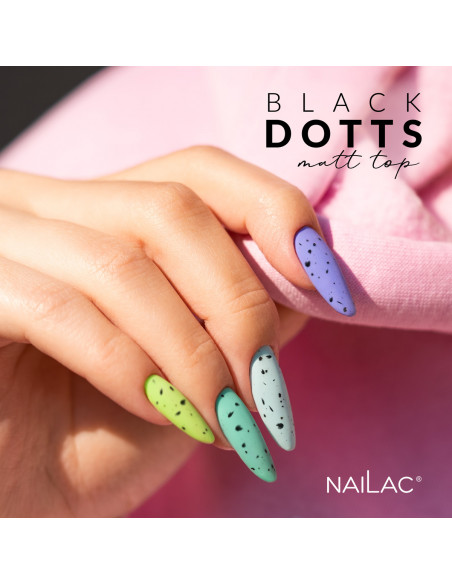 Top hybrydowy Black Dotts Matt TOP NaiLac 7ml