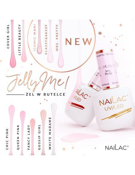 Żel w butelce JellyMe! Mrs. Pretty NaiLac 7 ml