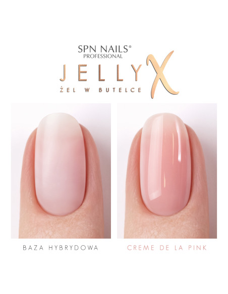 SPN Nails - Żel w butelce JellyX Creme de la Pink 8 ml