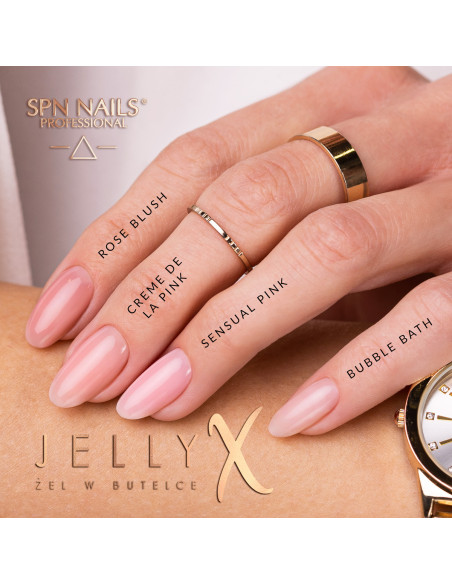 SPN Nails - Żel w butelce JellyX Creme de la Pink 8 ml