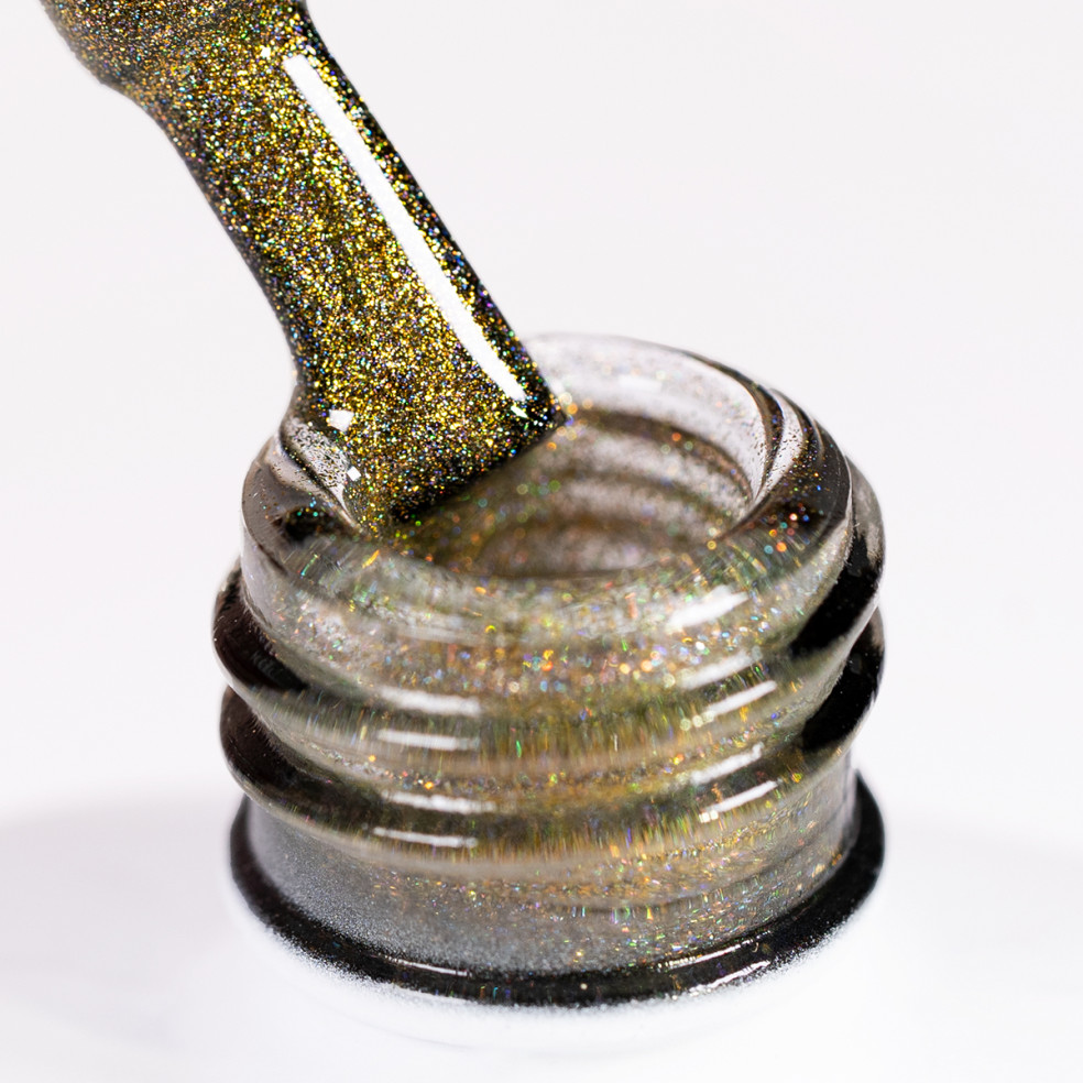 Hybrid top coat Laser Holo Top Gold...