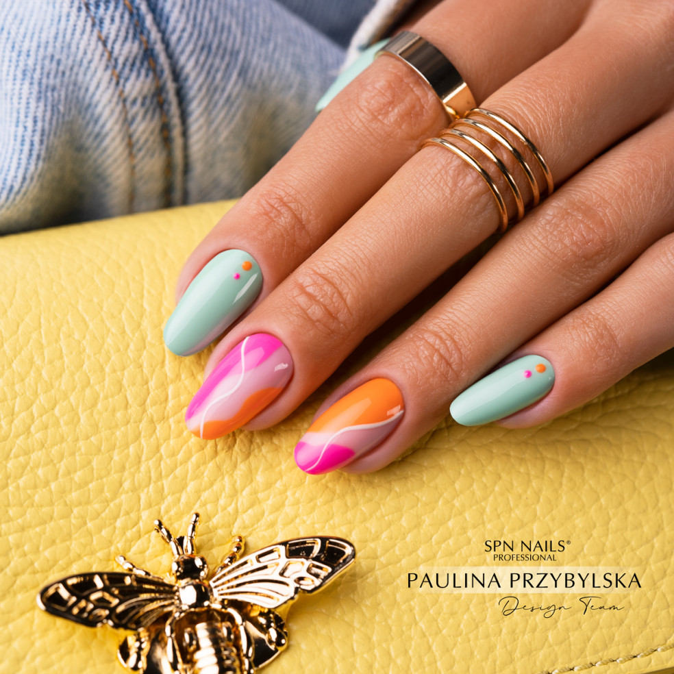 Lakier hybrydowy 963 Mint Bubble Gum...