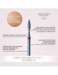 Frez diamentowy - FLAME 01