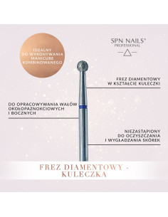 Frez diamentowy - Kuleczka