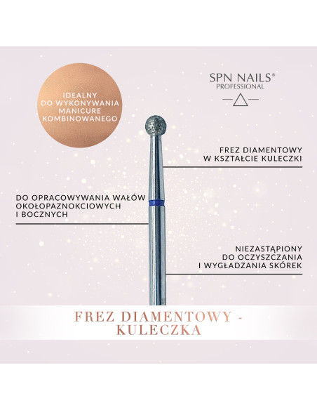 Frez diamentowy - Kuleczka