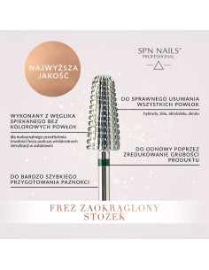 Frez Zaokrąglony stożek