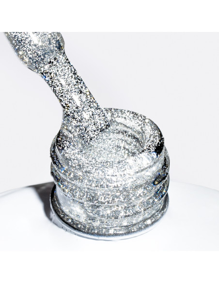 Hybrid top coat Flash Silver Top 7ml NaiLac