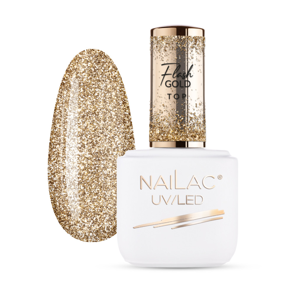 Top hybrydowy Flash Gold Top 7ml NaiLac