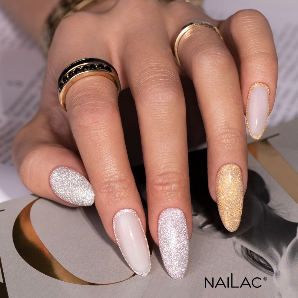 Top hybrydowy Flash Gold Top 7ml NaiLac Top hybrydowy Flash Gold Top 7ml NaiLac