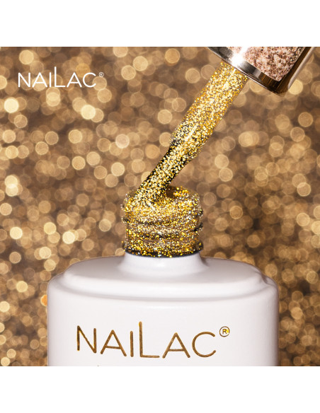 Hybrid top coat Flash Gold Top 7ml NaiLac