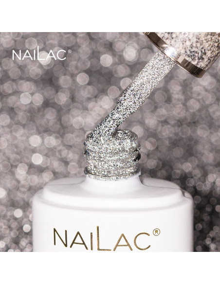 Hybrid top coat Flash Silver Top 7ml NaiLac