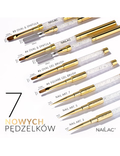 Brush #8 Oval & Spatula NaiLac 2