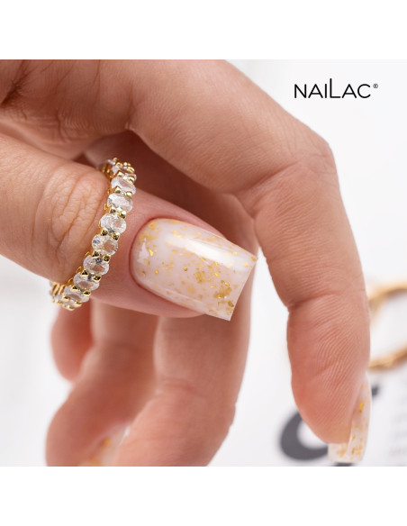 Rubber Base Glammy Base Milk&Gold NaiLac 7ml