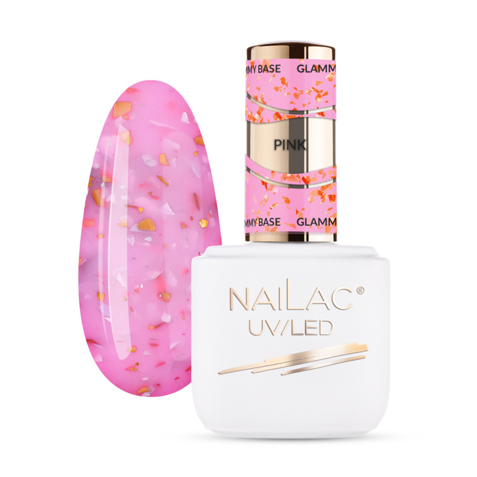 Rubber Base Glammy Base Pink NaiLac 7ml Rubber Base Glammy Base Pink NaiLac 7ml