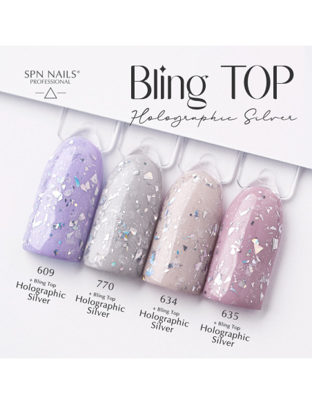 Bling TOP Holographic Silver UV LaQ 10ml