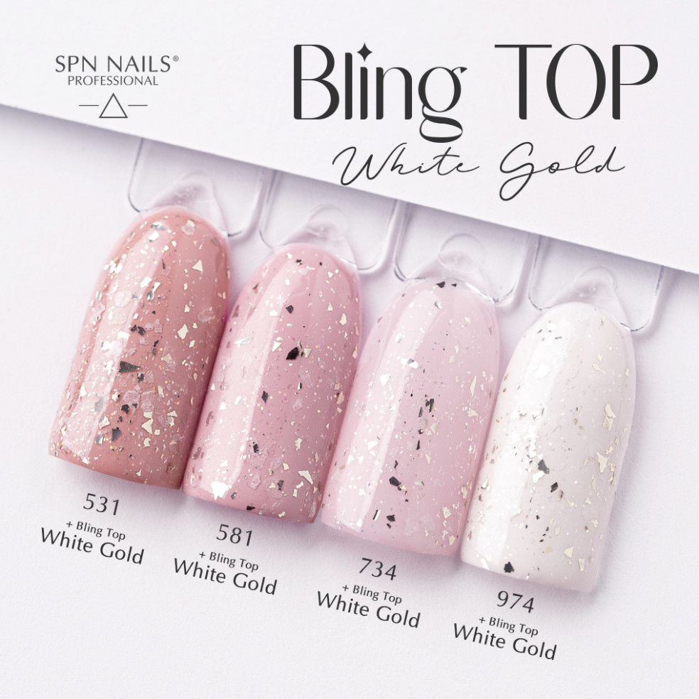 Bling TOP White Gold UV LaQ 10ml
