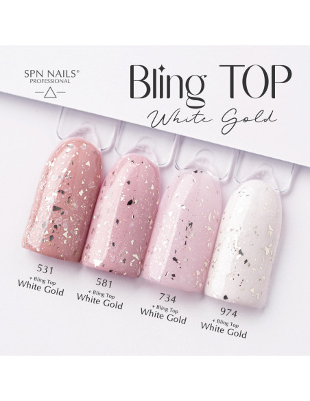 Bling TOP White Gold UV LaQ 10ml