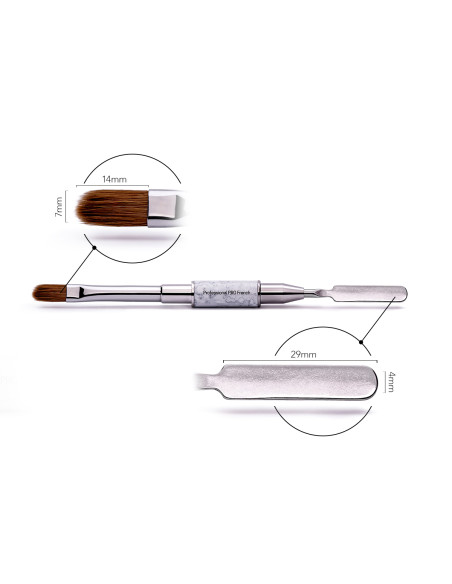 Brush #8 Oval & Spatula Professional PRO French