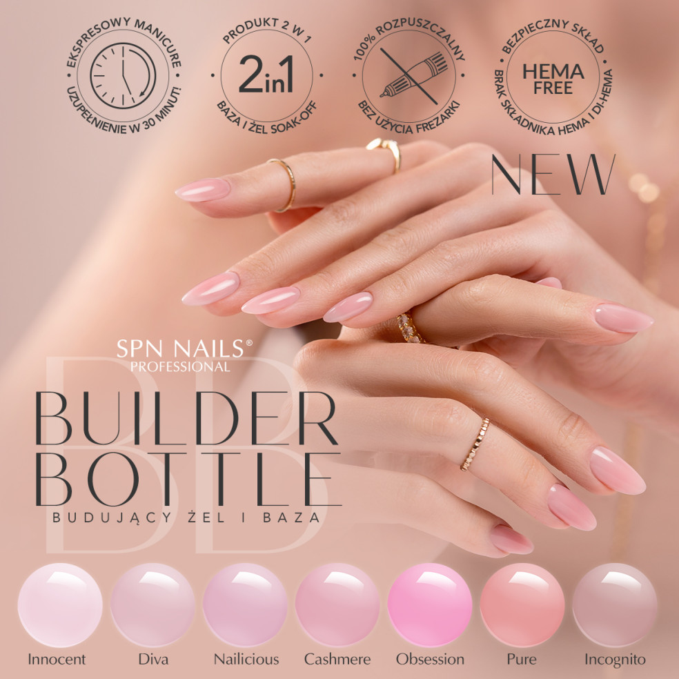 SPN Nails - Żel w butelce Builder... SPN Nails - Żel w butelce Builder...