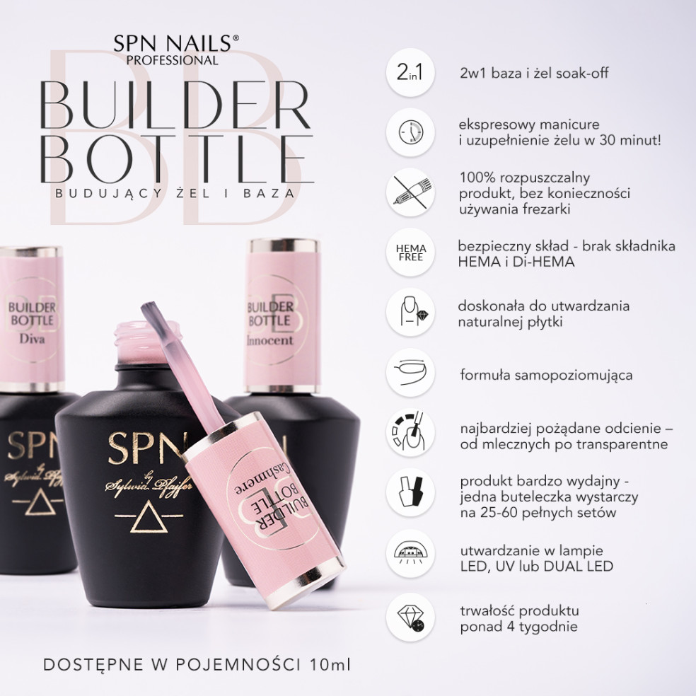 SPN Nails - Żel w butelce Builder... SPN Nails - Żel w butelce Builder...