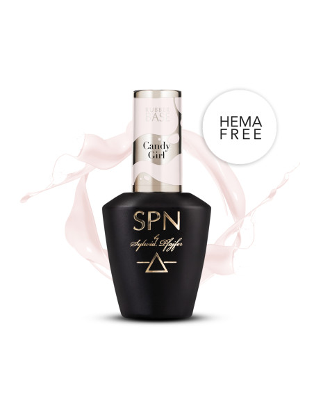 Butelka z bazą kauczukową Rubber Base Color & Go w kolorze pudrowego różu Candy Girl Butelka z bazą kauczukową Rubber Base Color & Go w kolorze pudrowego różu Candy Girl