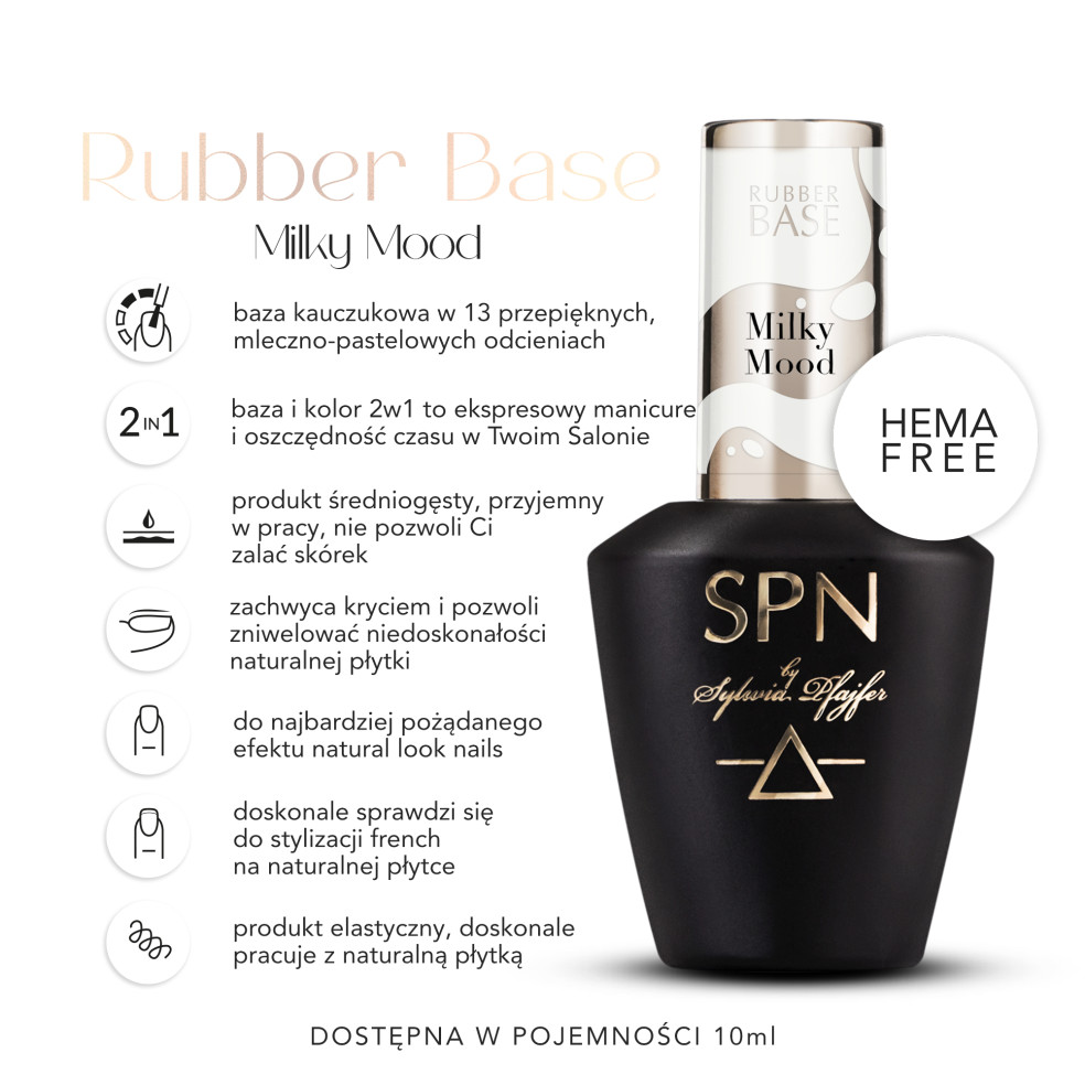 Rubber Base COLOR & GO! Milky Mood 10ml