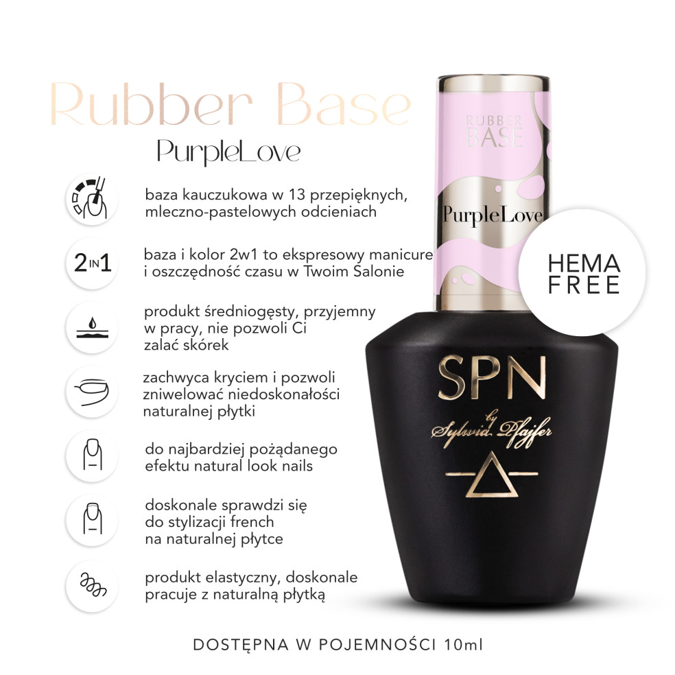 Rubber Base COLOR & GO! PurpleLove 10ml