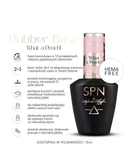 Rubber Base COLOR & GO! What a Peach! 10ml