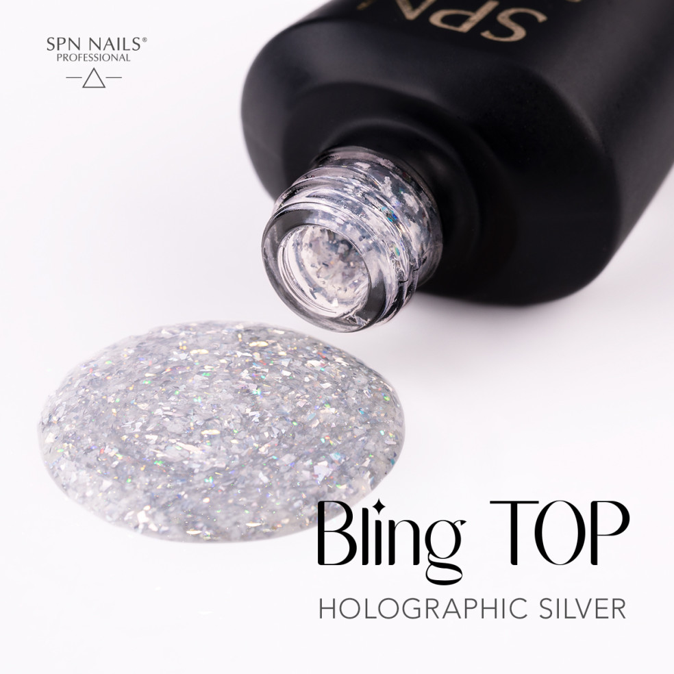 Bling TOP Holographic Silver UV LaQ 10ml