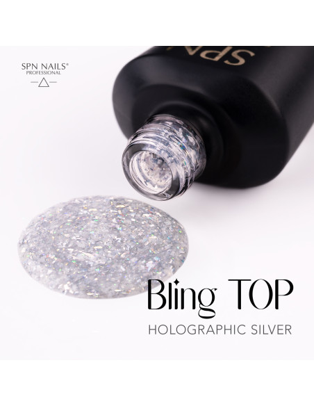 Bling TOP Holographic Silver UV LaQ 10ml