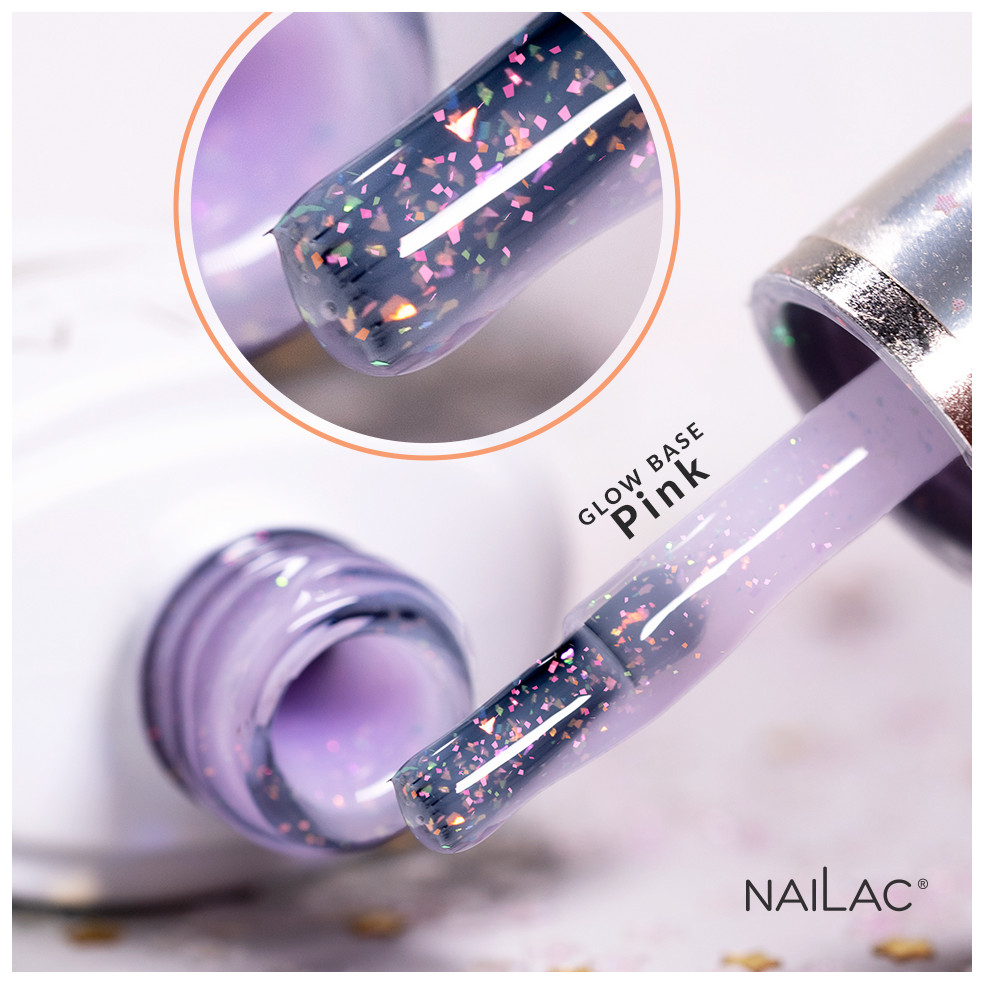 Rubber Base Glow Base Pink NaiLac 7ml Rubber Base Glow Base Pink NaiLac 7ml