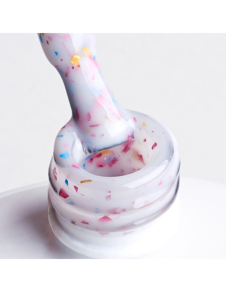 Rubber Base Glammy Base Milk&Confetti NaiLac 7ml