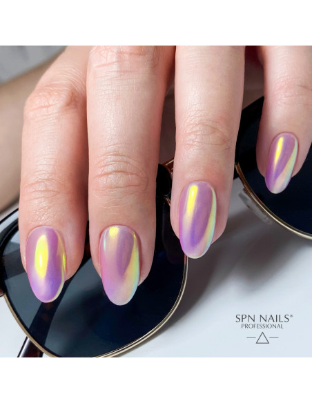 Pyłek w płynie Nail Liquid Chrome Golden Hour 8ml