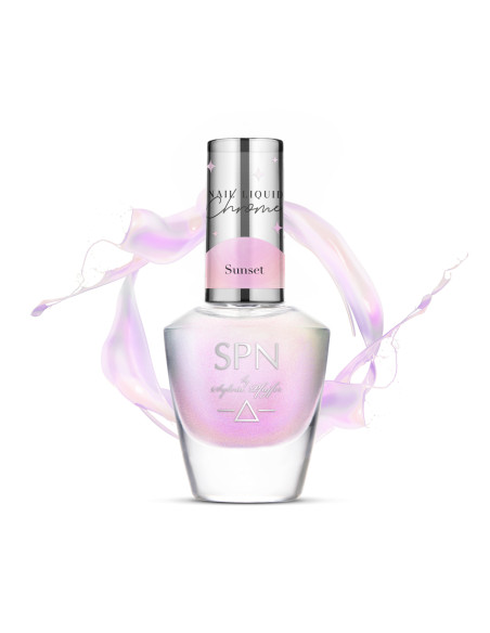 Pyłek w płynie Nail Liquid Chrome Sunset 8ml