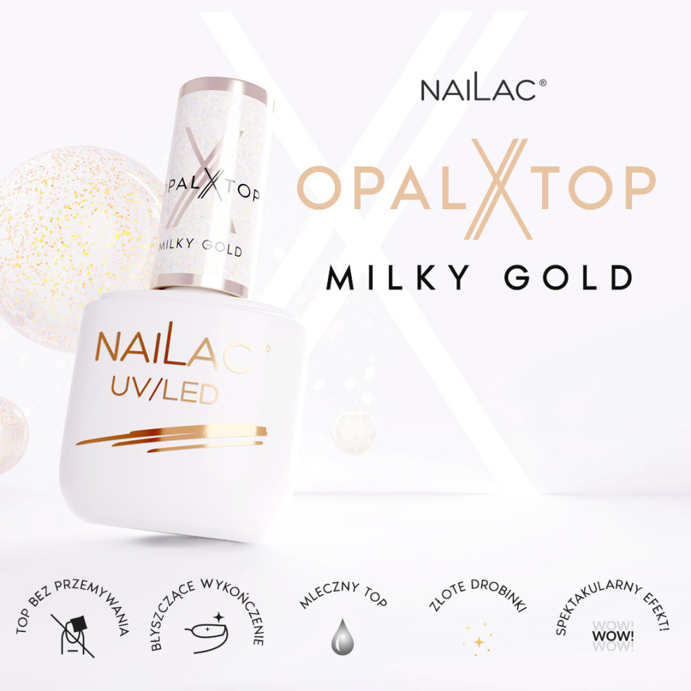Hybrid top coat OpalX Top Milky Gold... Hybrid top coat OpalX Top Milky Gold...