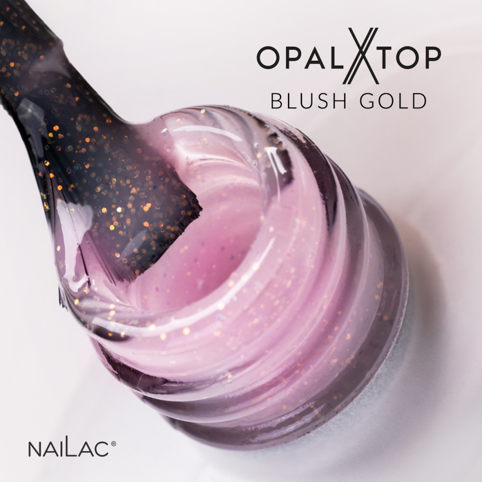 Hybrid top coat OpalX Top Blush Gold...