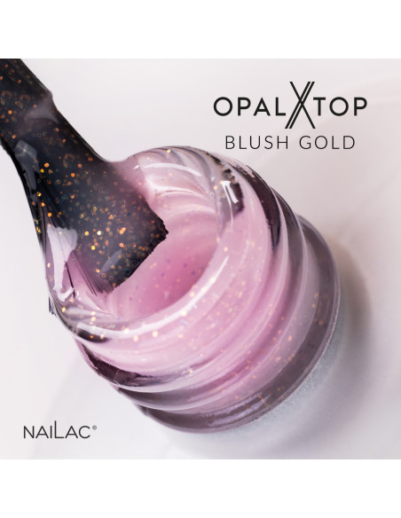 Top hybrydowy OpalX Top Blush Gold NaiLac 7ml