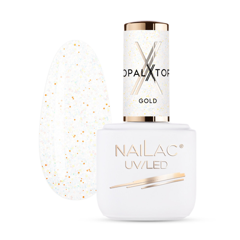 Hybrid top coat OpalX Top Gold NaiLac 7ml